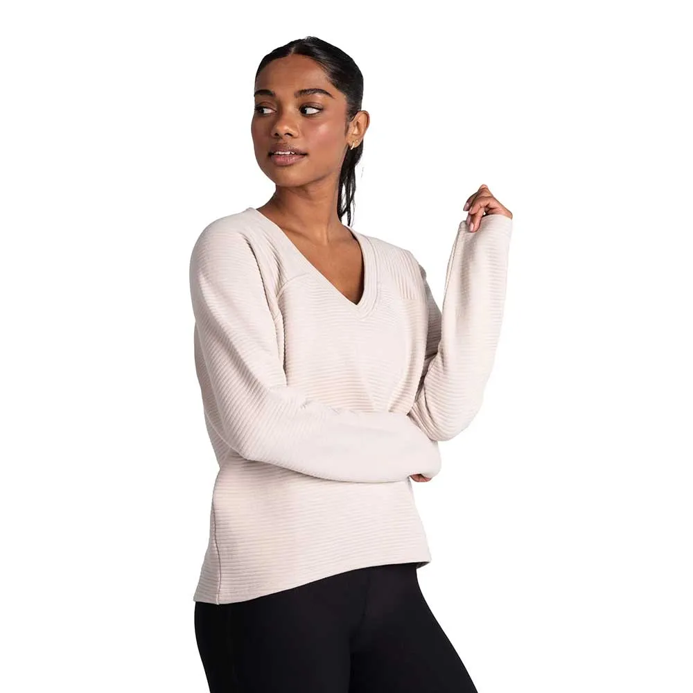 Women's Ottoman V-neck Pullover - Abalone