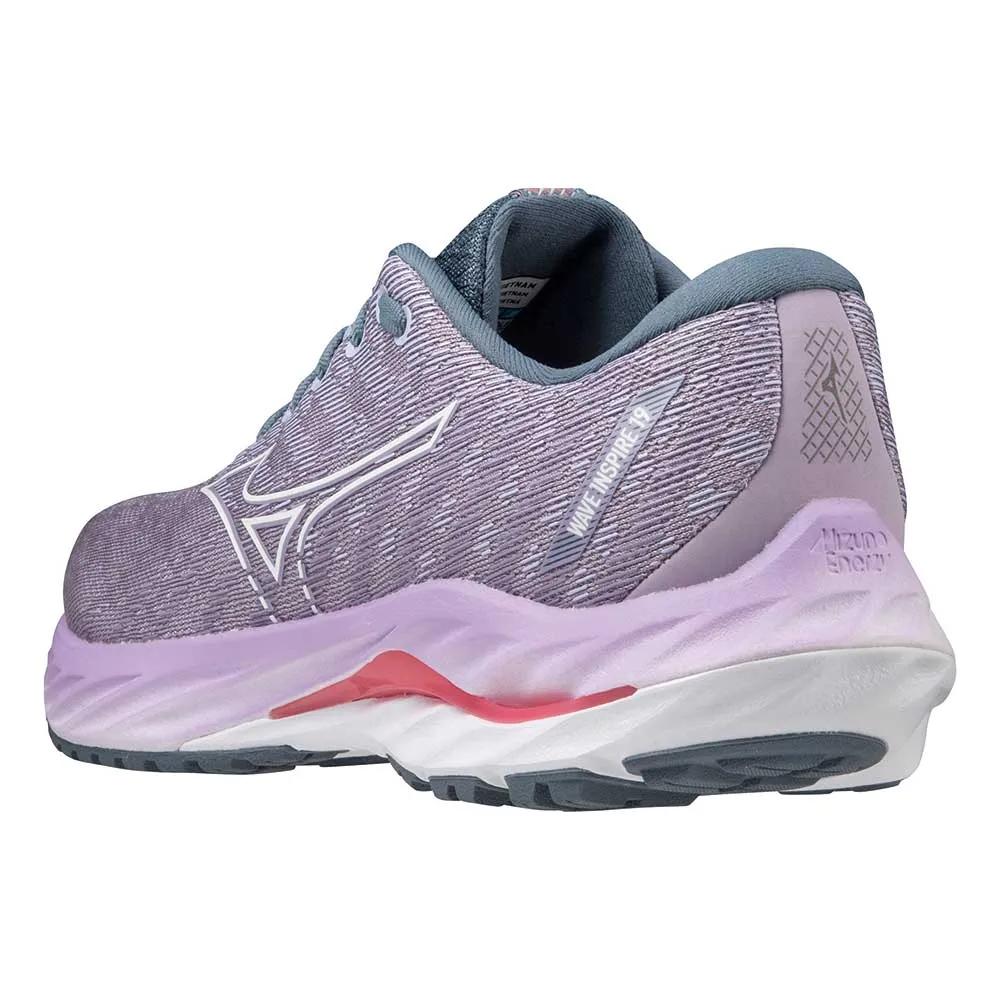 Women's Wave Inspire 19 Running Shoe- Wisteria/China Blue- Regular (B)