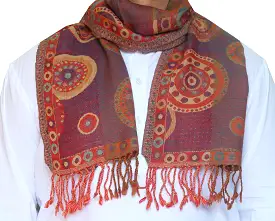 Wool Jamawar Neck Mens Scarf Gift India Clothes