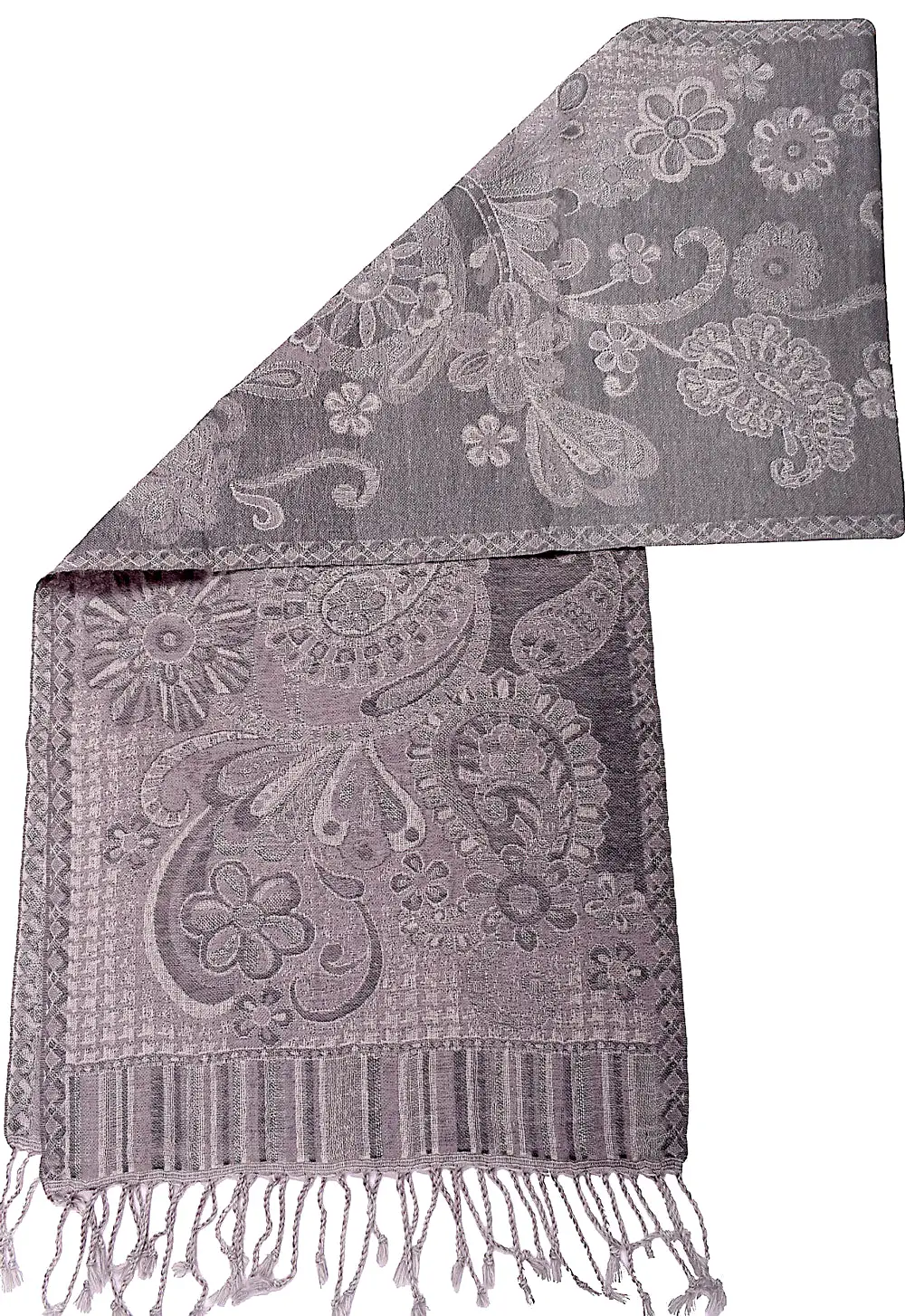 Wool Paisley Unisex Men's Women's Neck Scarf Gift Muffler (64 x 13 inches)