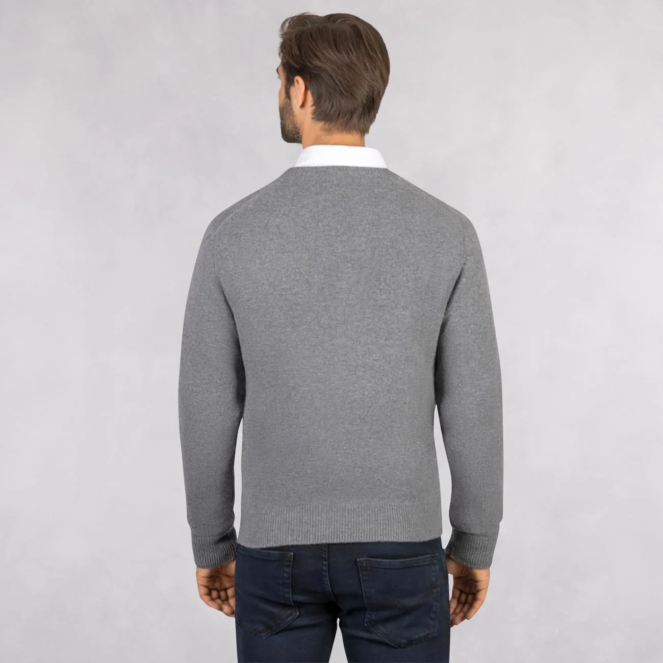 Wool Pullover Round Neck Men