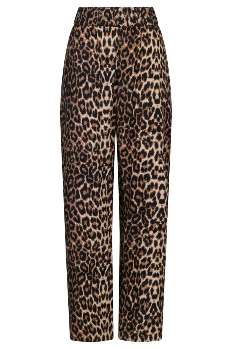 Yana Leo Long Pants 162924 | Leopard | Bukser fra Neo Noir