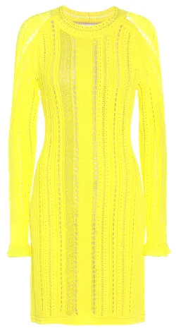 Yellow Knit Dress