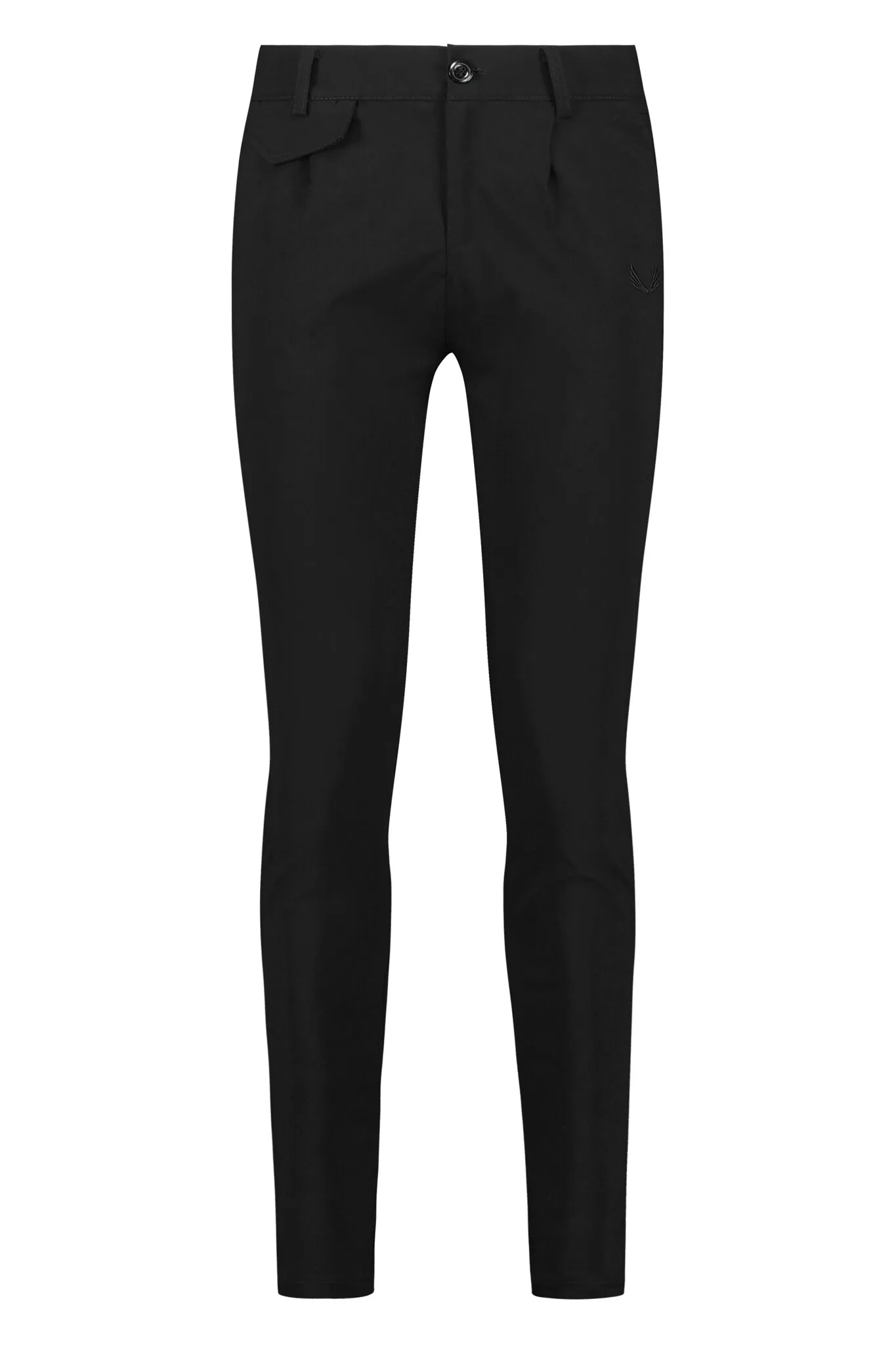 Zumo Slim Fit Pants VALERIO-N-BENGA-T-LONG Black