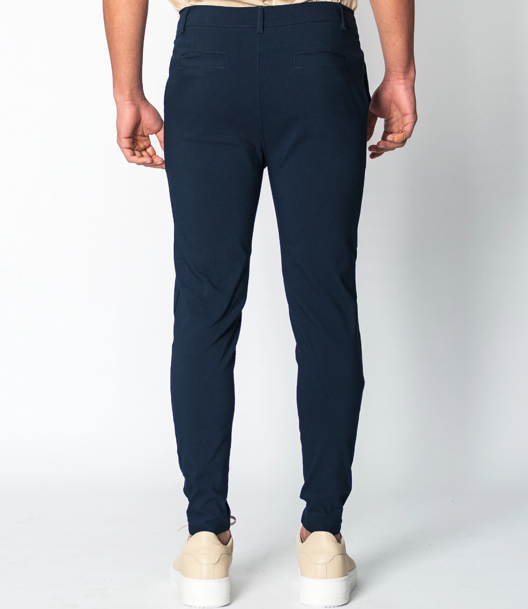 Zumo Slim Fit Pants VALERIO-N-BENGA-T-LONG Navy