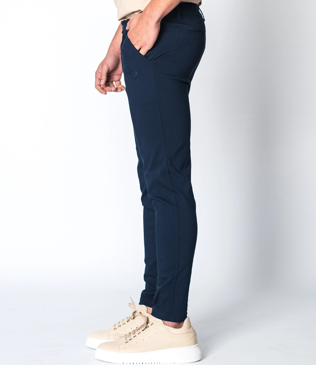 Zumo Slim Fit Pants VALERIO-N-BENGA-T-LONG Navy